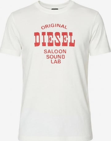 T-Shirt 'T-DIEGOR-E12' DIESEL en blanc : devant