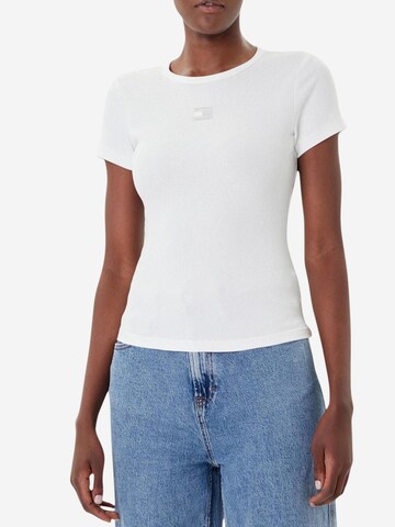 Maglietta 'TJW BADGE RIB DW0DW17881' di Tommy Jeans in beige: frontale