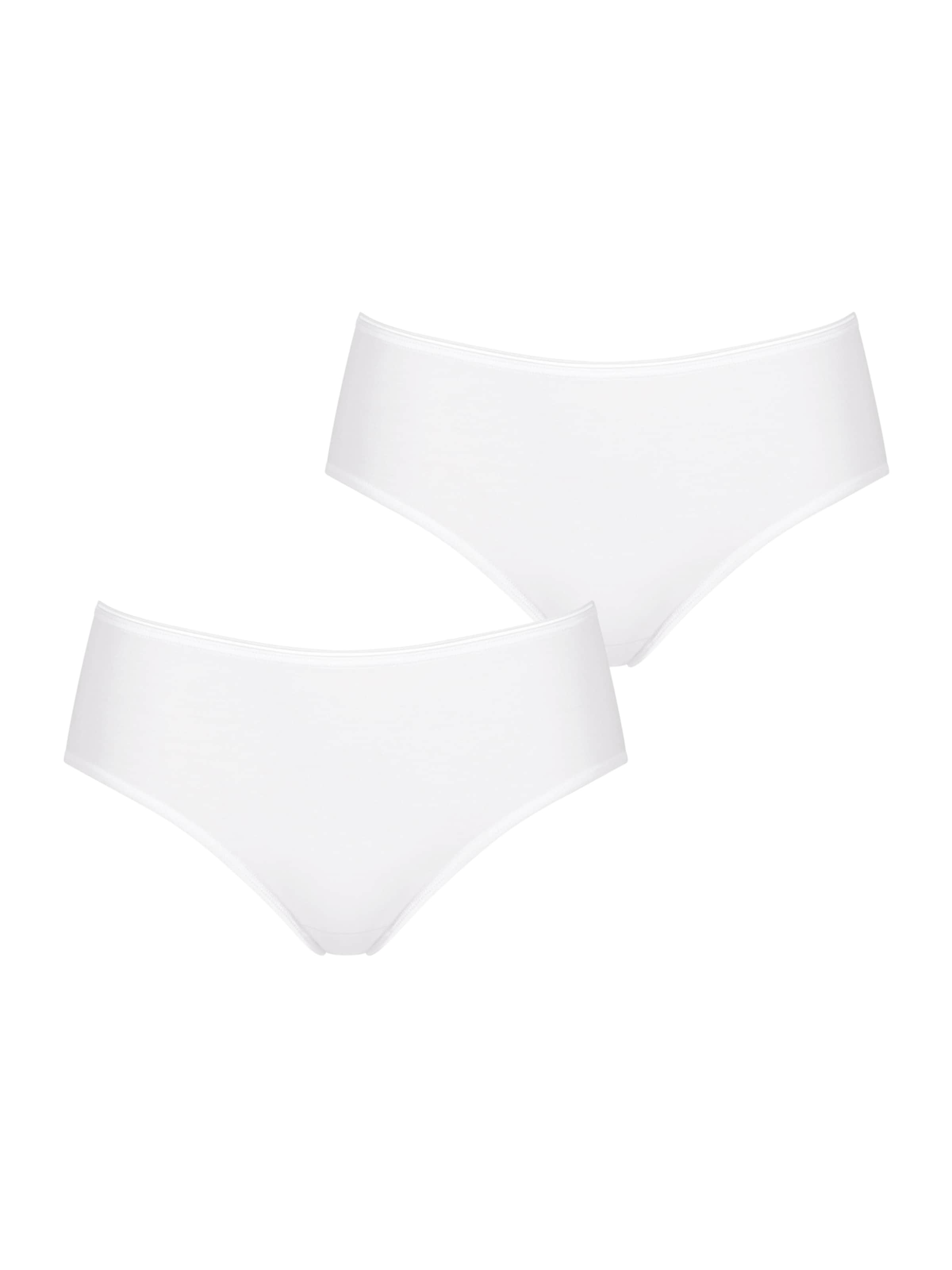 SLOGGI Midislip ' Feel Sensational ' in Weiß: Vorderseite