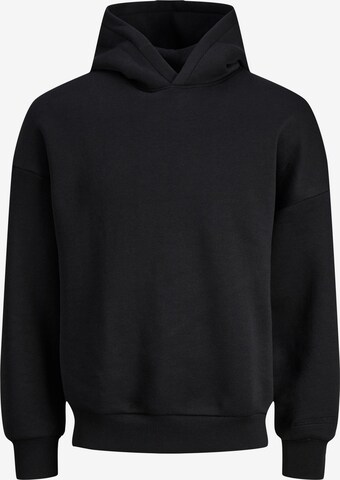 JACK & JONES Sweatshirt 'Clean' in Zwart: voorkant