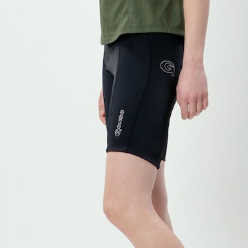 GONSO Skinny Biketights 'SMU' mit Sitzpolster in Schwarz