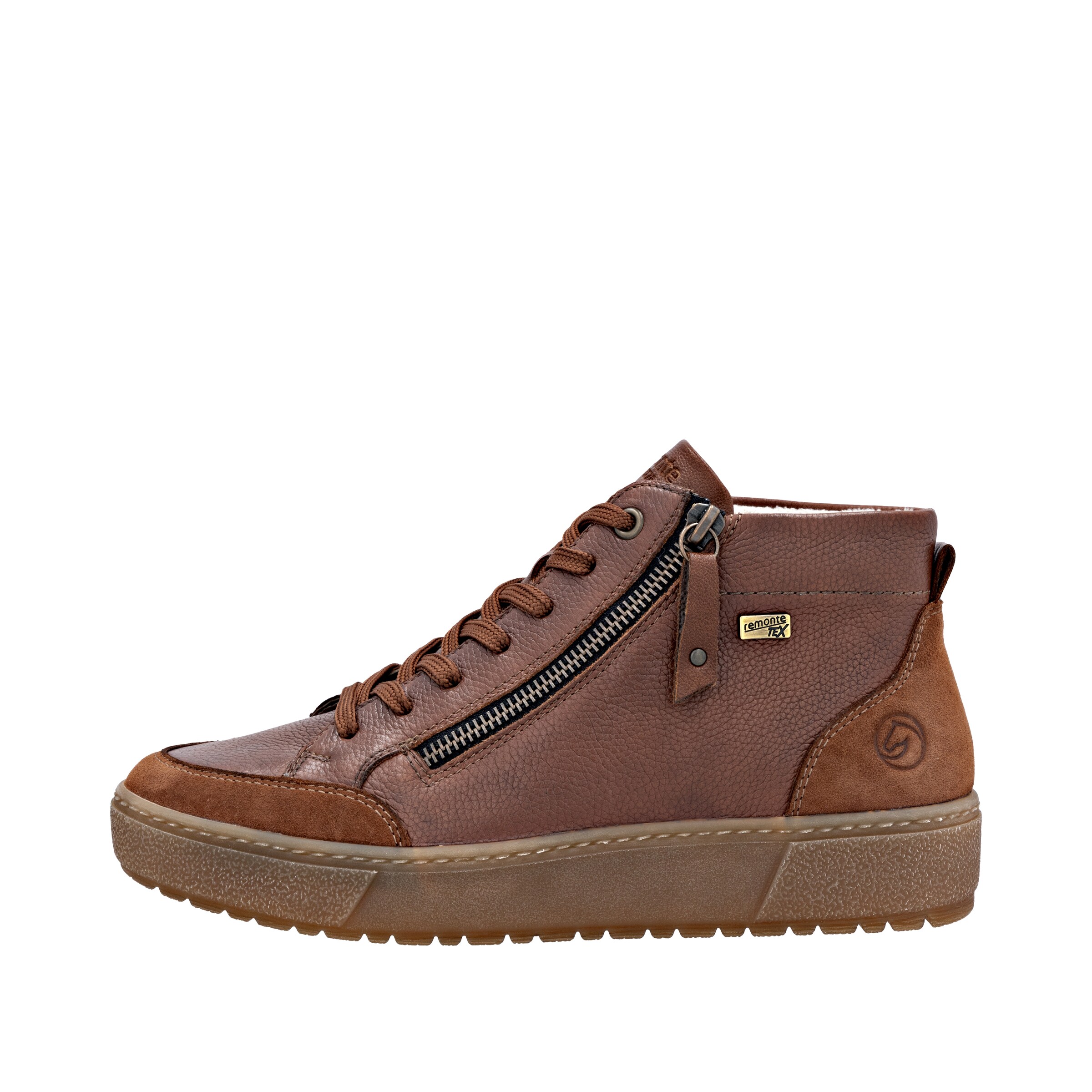 REMONTE High-Top Sneakers in Brown