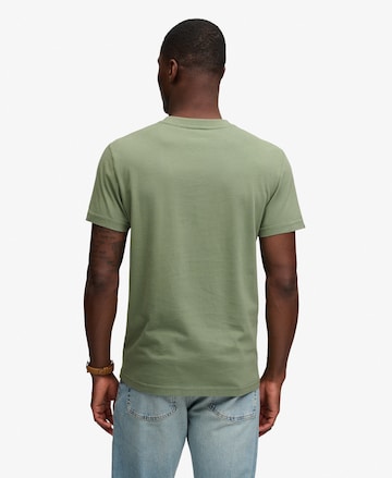 T-Shirt 'Essential Serif' Superdry & Co en vert