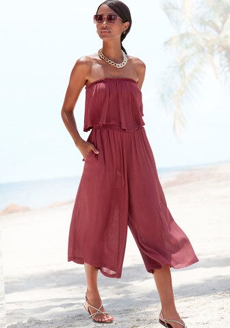 VIVANCE Jumpsuit in Rood: voorkant