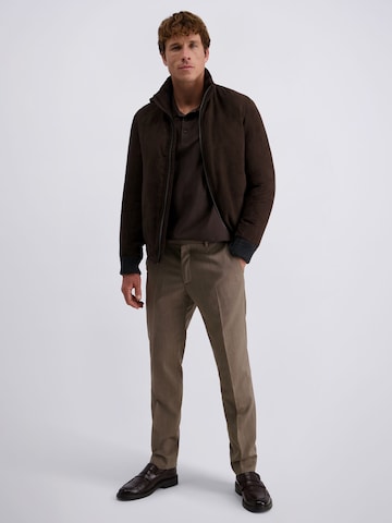 Regular Pantalon à plis 'Ryan' PIERRE CARDIN en marron