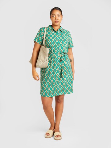 ONLY Carmakoma Shirt Dress 'LUX' in Green