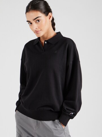 Champion Authentic Athletic Apparel Sweatshirt in Schwarz: Vorderseite