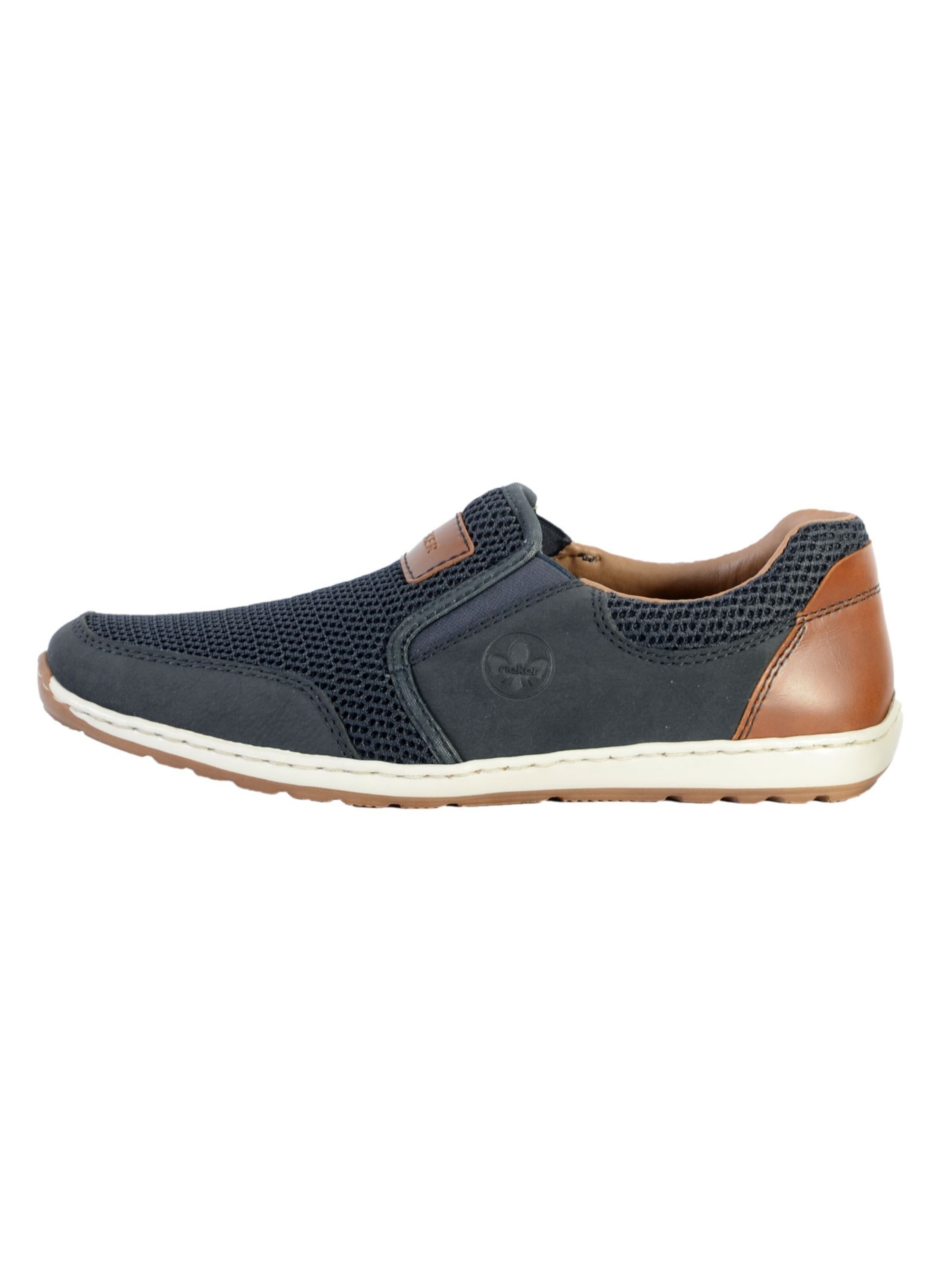 Rieker Instappers in Blauw: voorkant