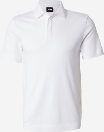 BOSS Black Paita 'P-Press' värissä valkoinen: etupuoli