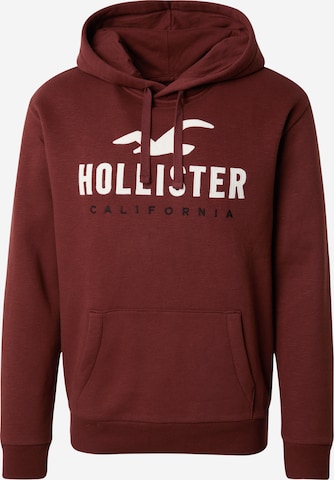 HOLLISTER Sweatshirt in Red: front