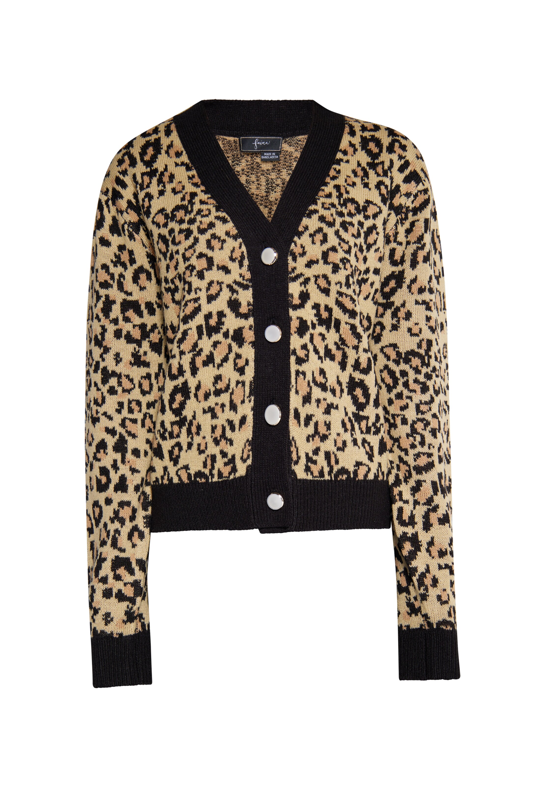 faina Strickjacke in Beige: Vorderseite