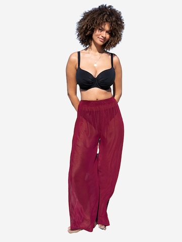 Wide Leg Pantalon 'Sheer' SugarShape en rouge