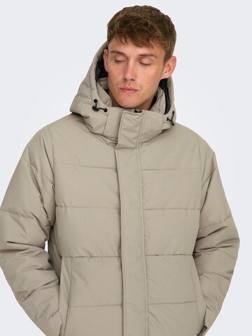 Only & Sons Overgangsfrakke 'ONSCarl' i beige