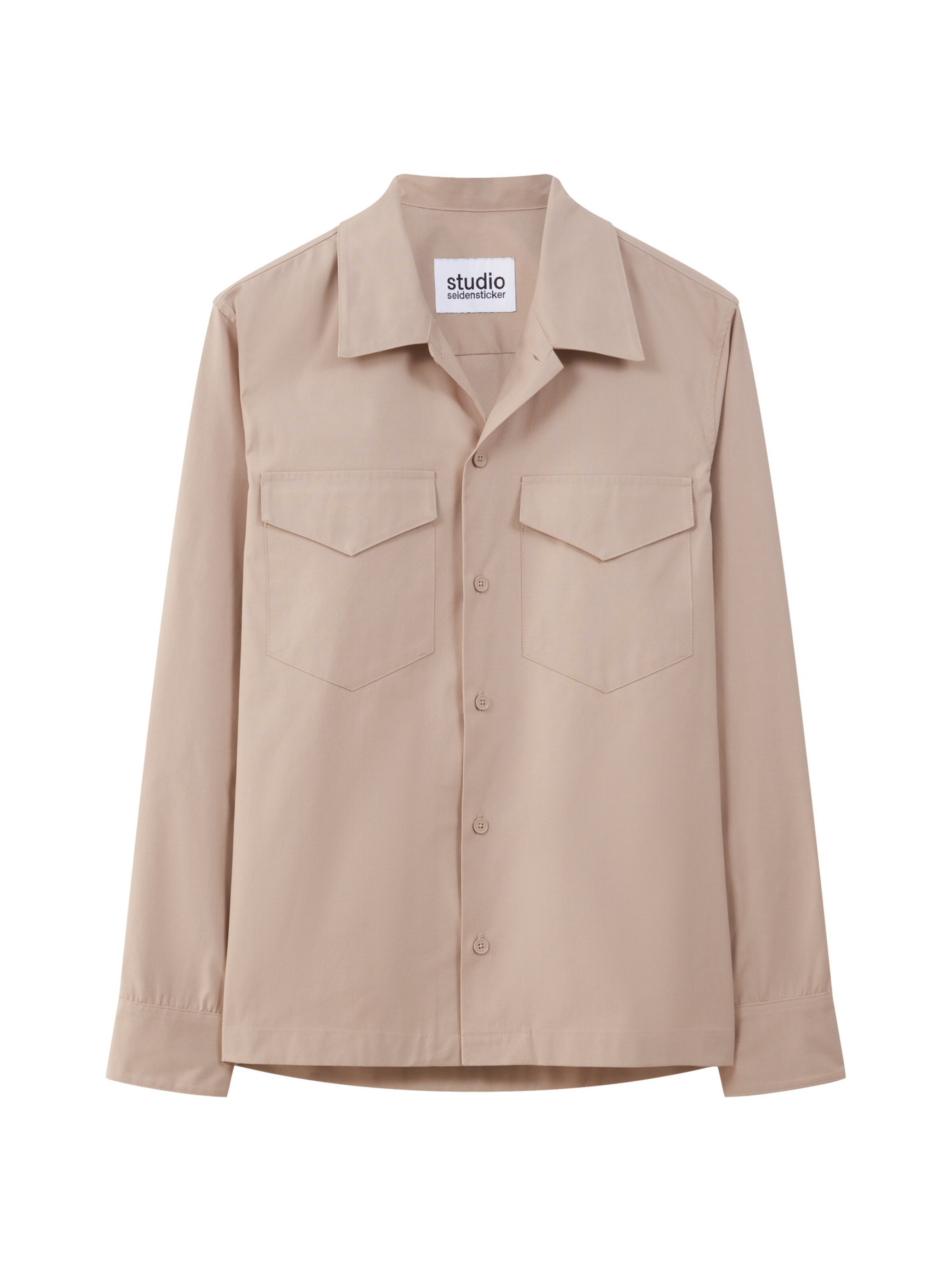 Studio Seidensticker Overhemd 'Studio' in Beige: voorkant