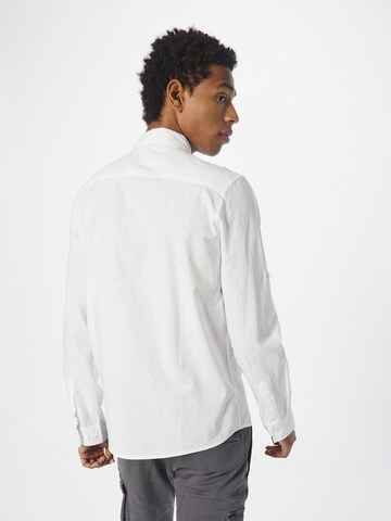 INDICODE JEANS Regular fit Button Up Shirt 'Luan' in White