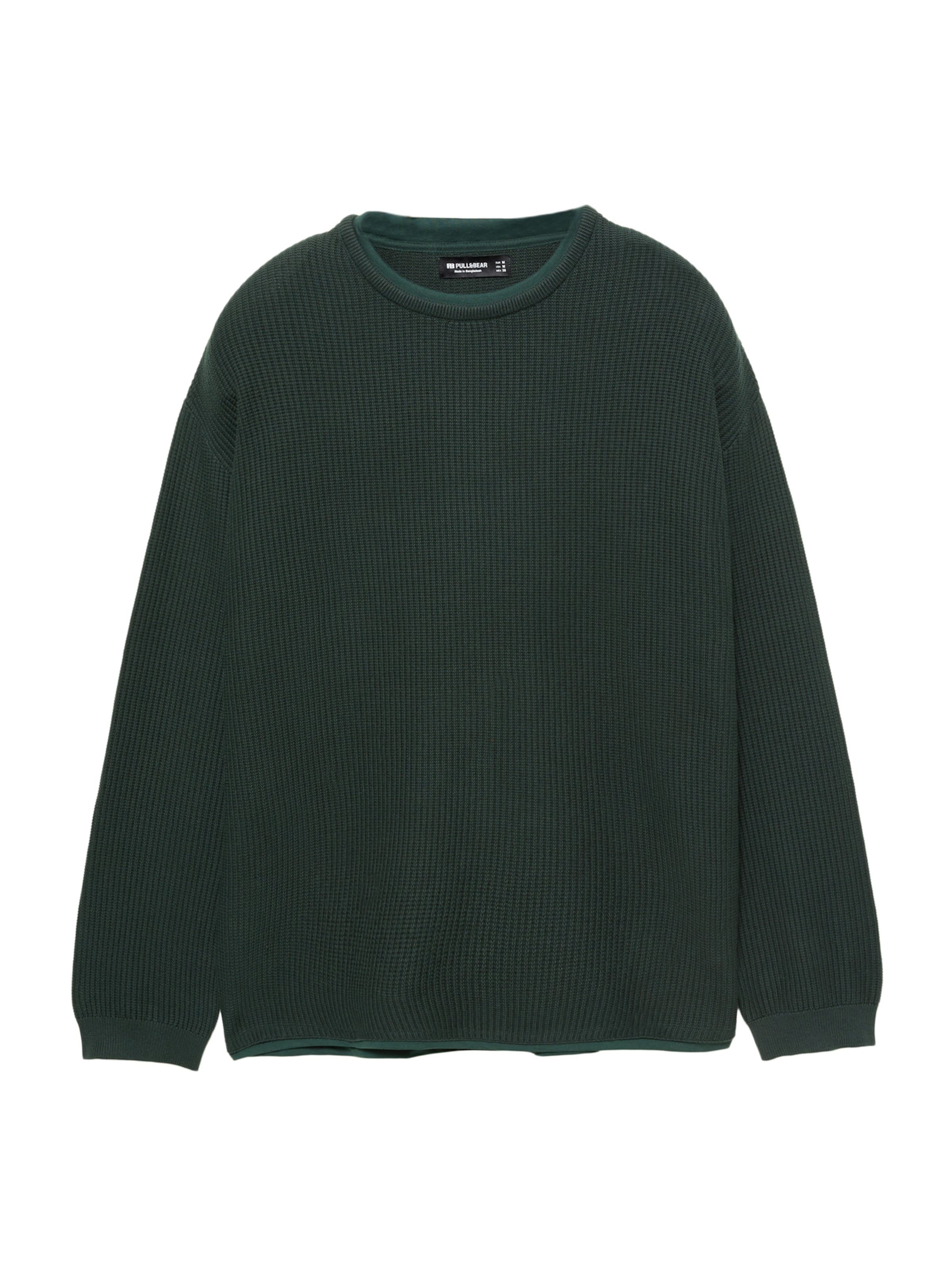Pulover de la Pull&Bear pe verde: față
