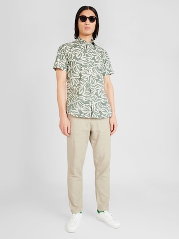 JACK & JONES Regular fit Button Up Shirt 'LAFAYETTE' in Green