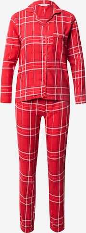 Boux Avenue Pižama | rdeča barva: sprednja stran