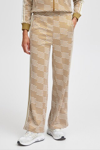 The Jogg Concept Wide leg Pants 'Sima' in Brown: front