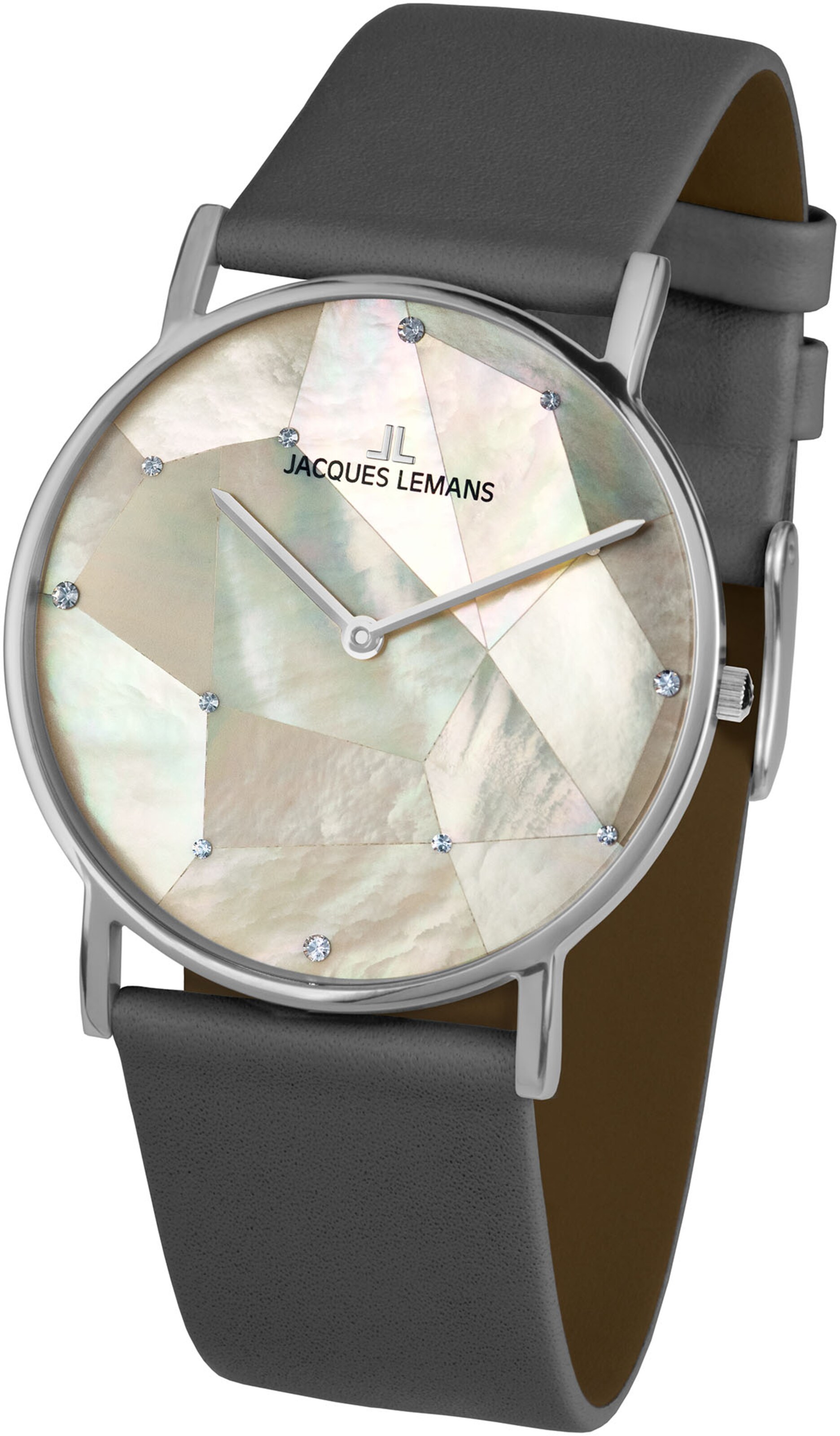 Jacques Lemans Uhr in Schwarz: Vorderseite