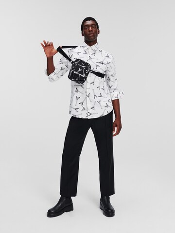 Karl Lagerfeld Comfort fit Button Up Shirt in White