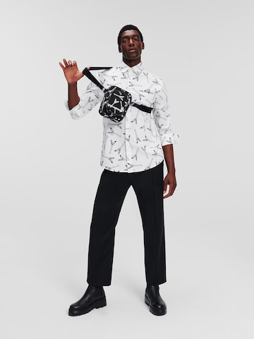 Karl Lagerfeld Comfort fit Button Up Shirt in White