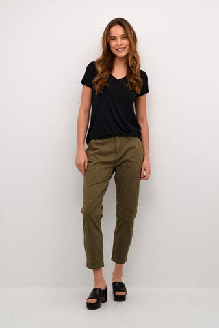 CULTURE Regular Pants 'Brita' in Green