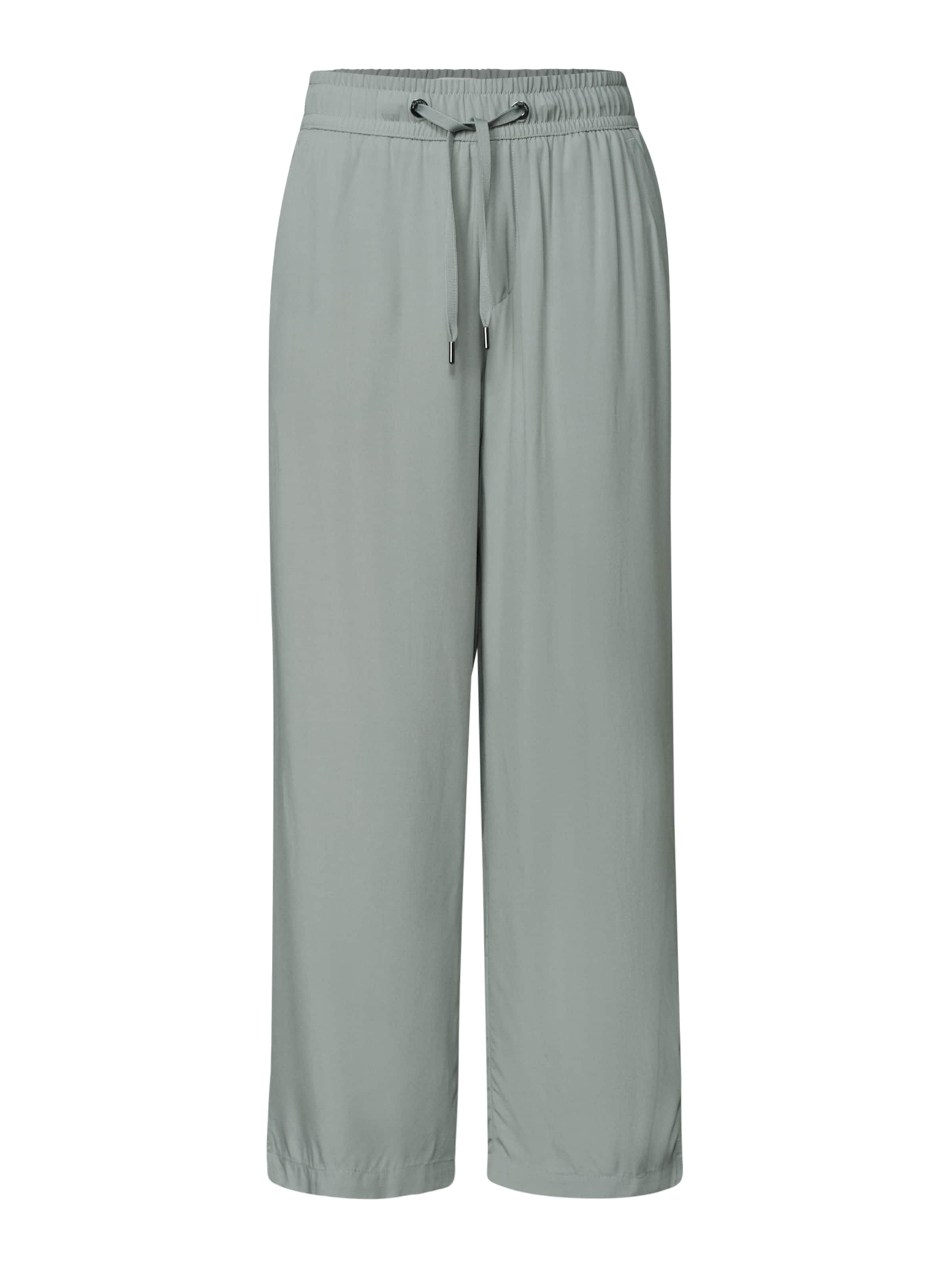 STREET ONE Loosefit Hose 'Emee' in Grün: Vorderseite
