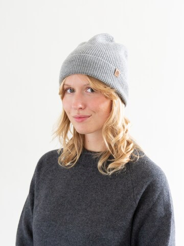 KOPYTO Mütze 'GAZELLE Leichte Wollmütze 100% Merinowolle RWS Unisex' in Grau: Vorderseite