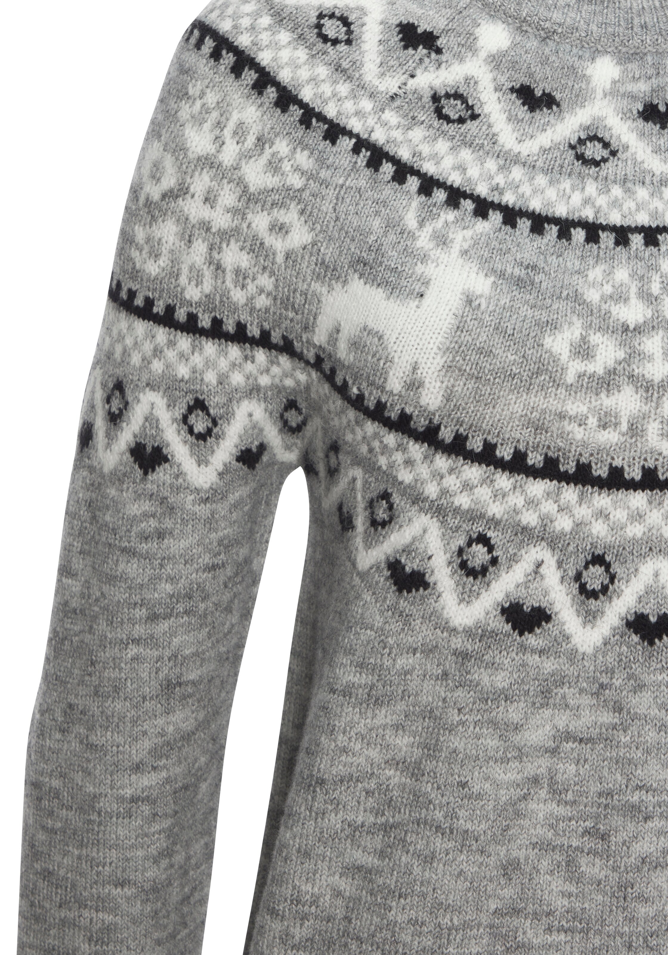 LASCANA Pullover in Grau