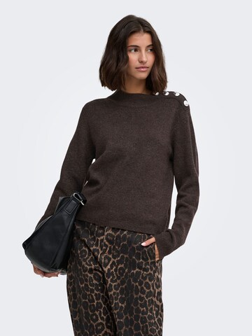 JDY Sweater 'JDYSUPER' in Brown: front