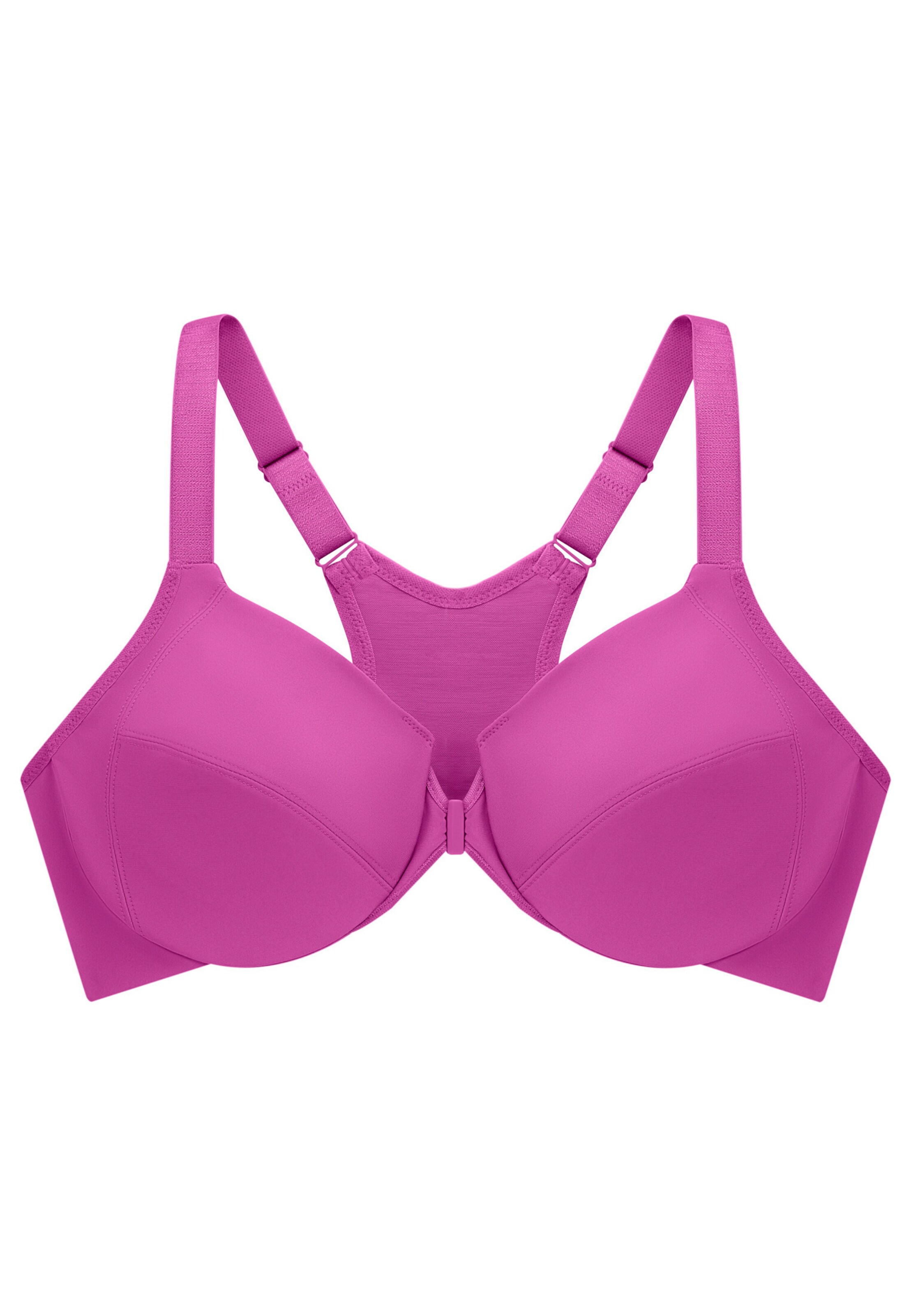 GLAMORISE Minimiser Bra in Purple: front