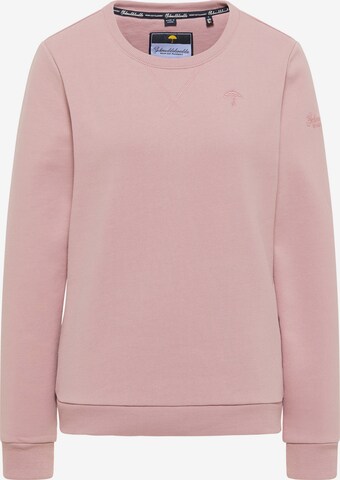 Sweat-shirt Schmuddelwedda en rose : devant