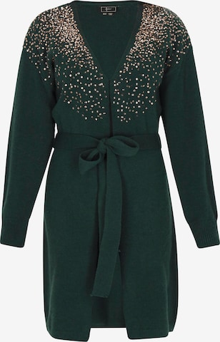 faina - Cárdigan en verde: frente