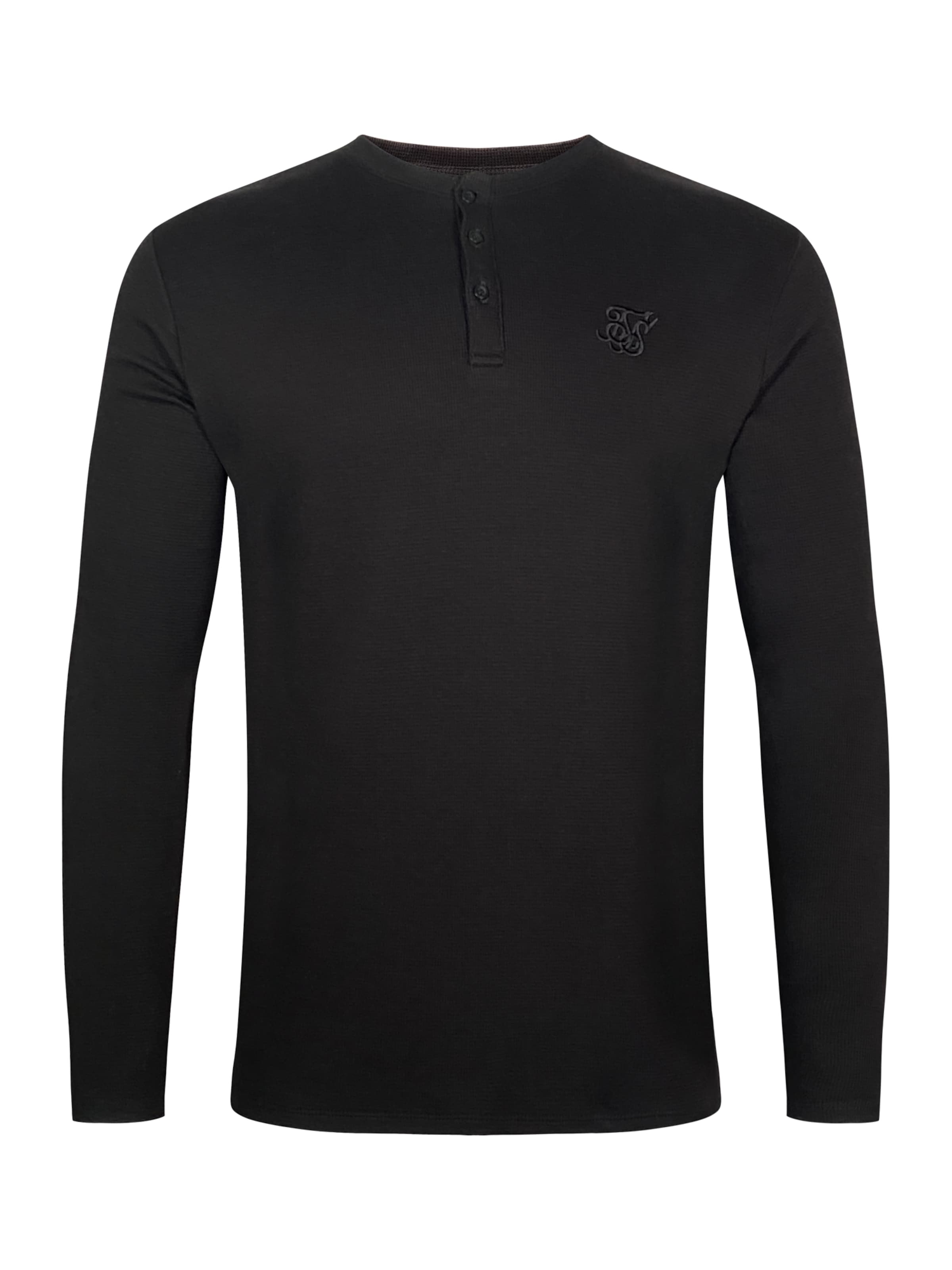 SikSilk Shirt in Zwart: voorkant