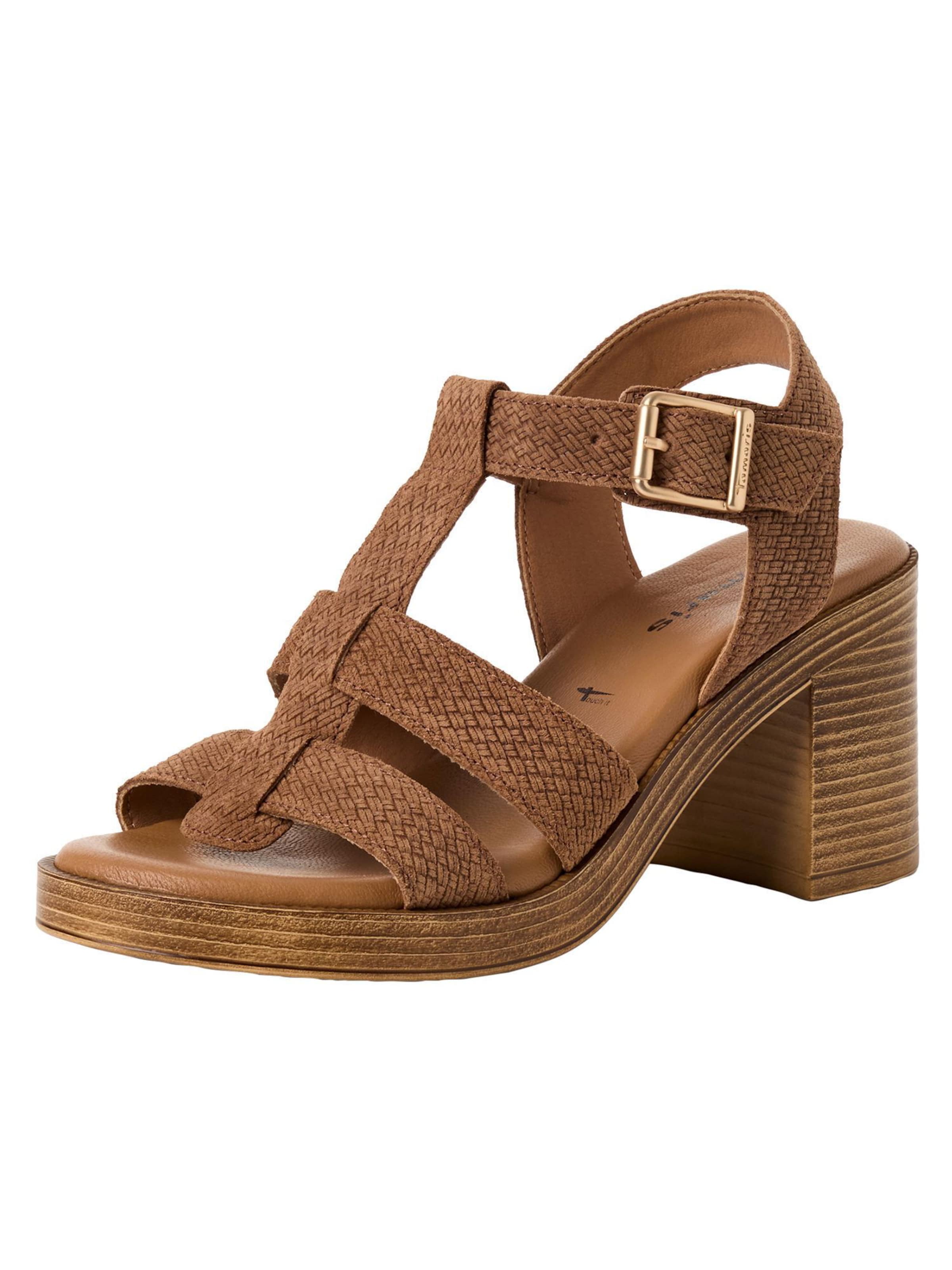 Tamaris Sandales en marron, Vue avec produit