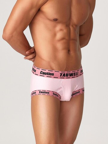 TAUWELL Boxer shorts 'Caution' in Pink