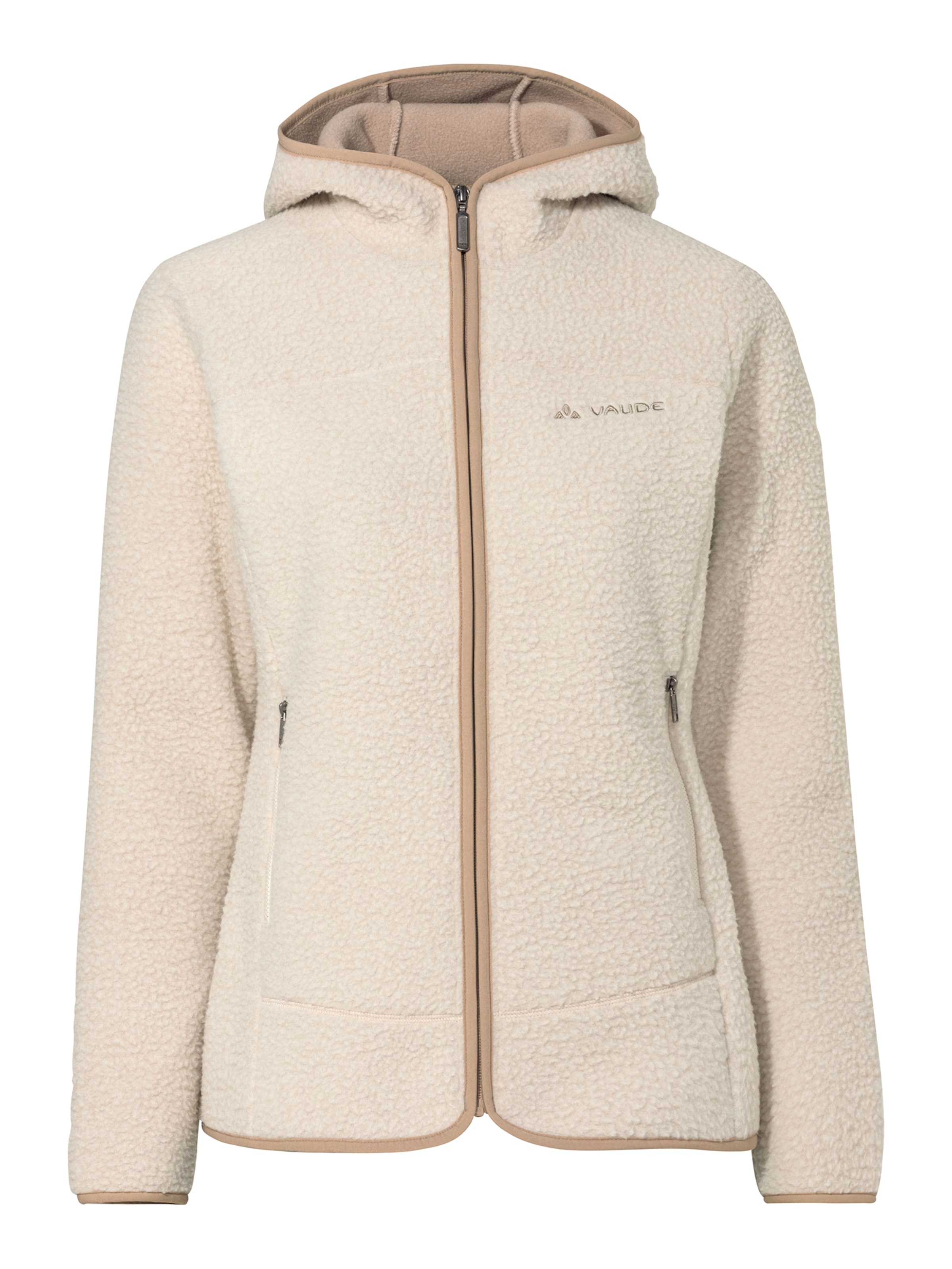VAUDE Funktionsfleecejacke 'Hitra' in Beige: Vorderseite