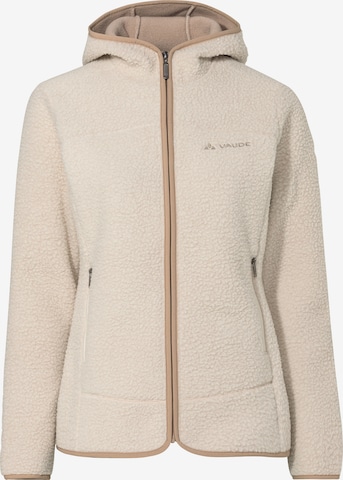 VAUDE Funktionsfleecejacke 'Hitra' in Beige: Vorderseite