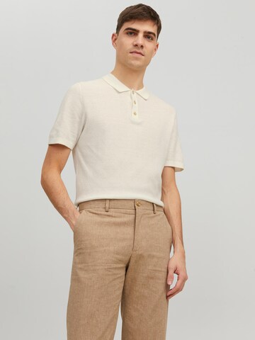 JACK & JONES Sweater 'VICTOR' in Beige: front