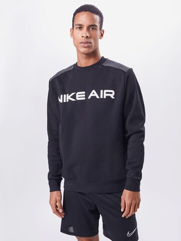 Nike Sportswear Sweatshirt in Zwart: voorkant