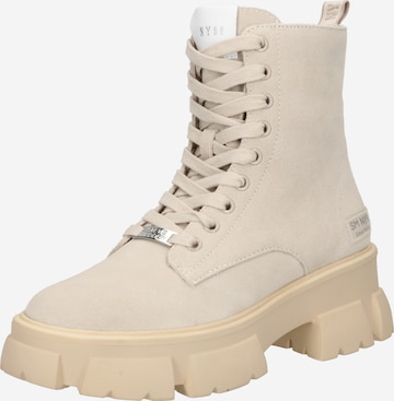 Bottines à lacets ' Tanker' STEVE MADDEN en beige : devant