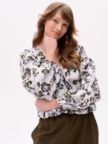 Blue Shadow Blouse in Mixed colors