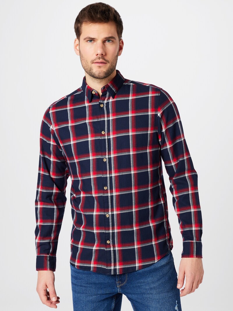 Button-up Shirts JACK & JONES Checked shirts Red
