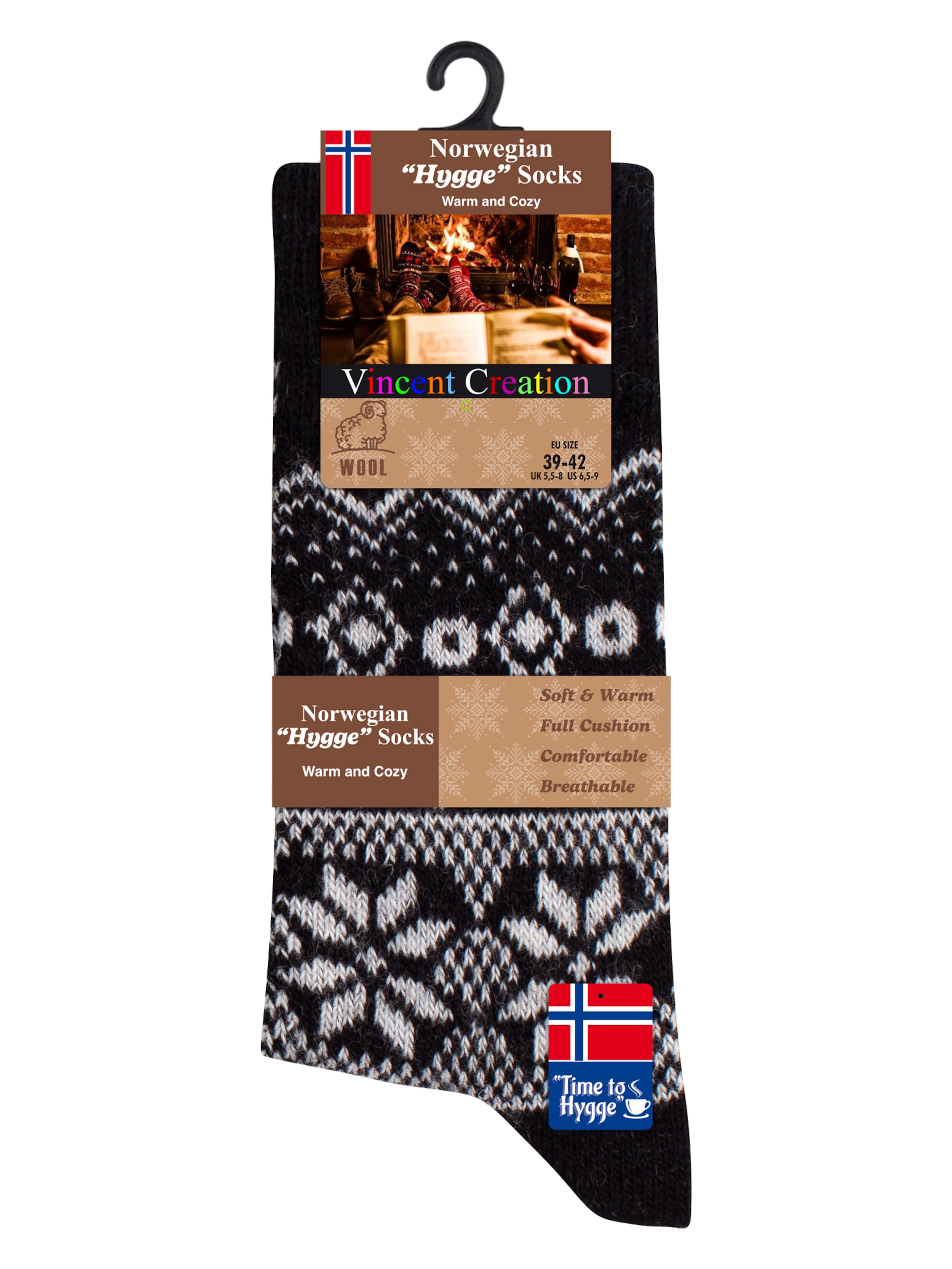 Vincent Creation - Meias 'Hygge' em cinzento