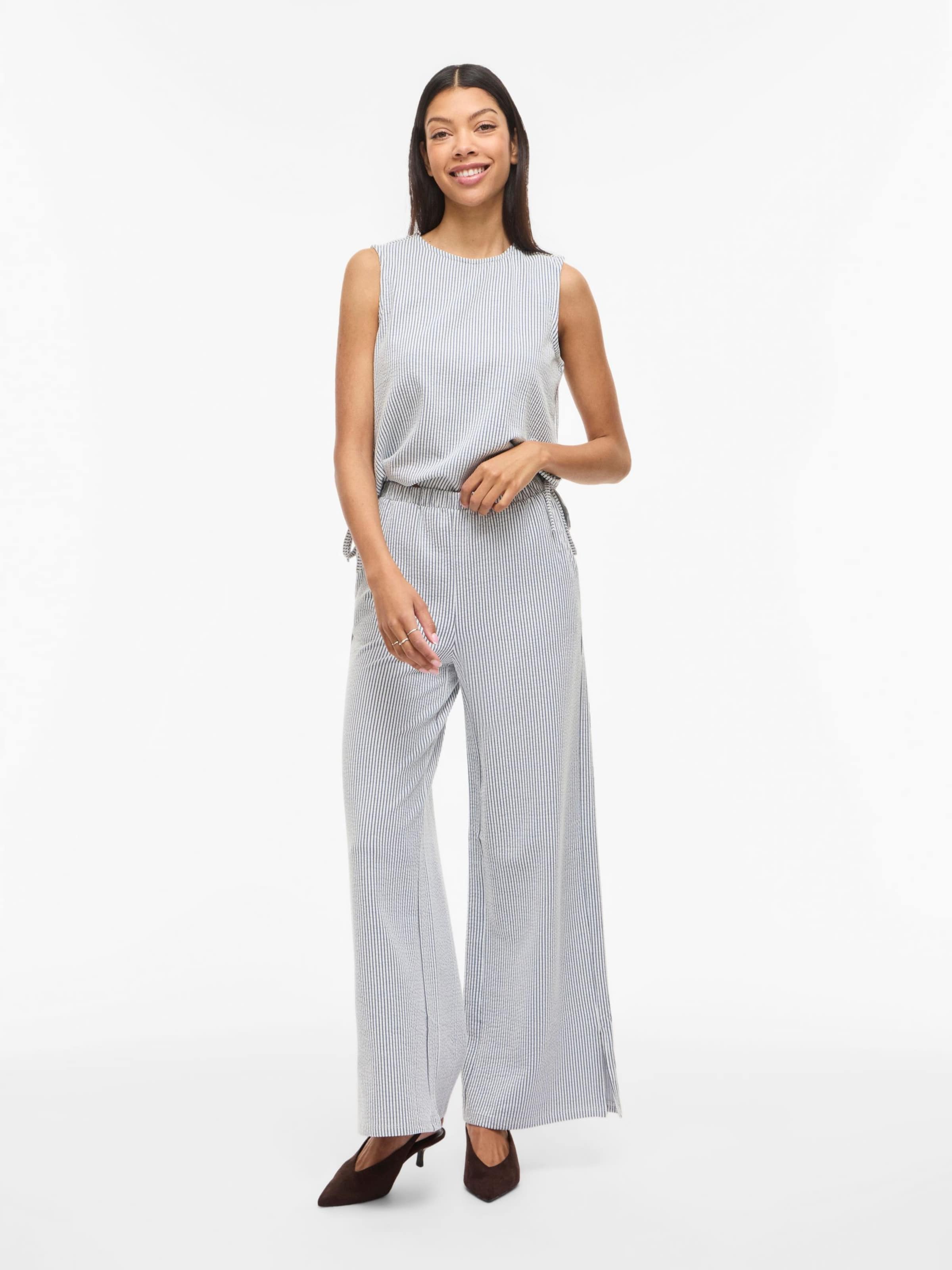 Wide leg Pantaloni di VILA in grigio: frontale