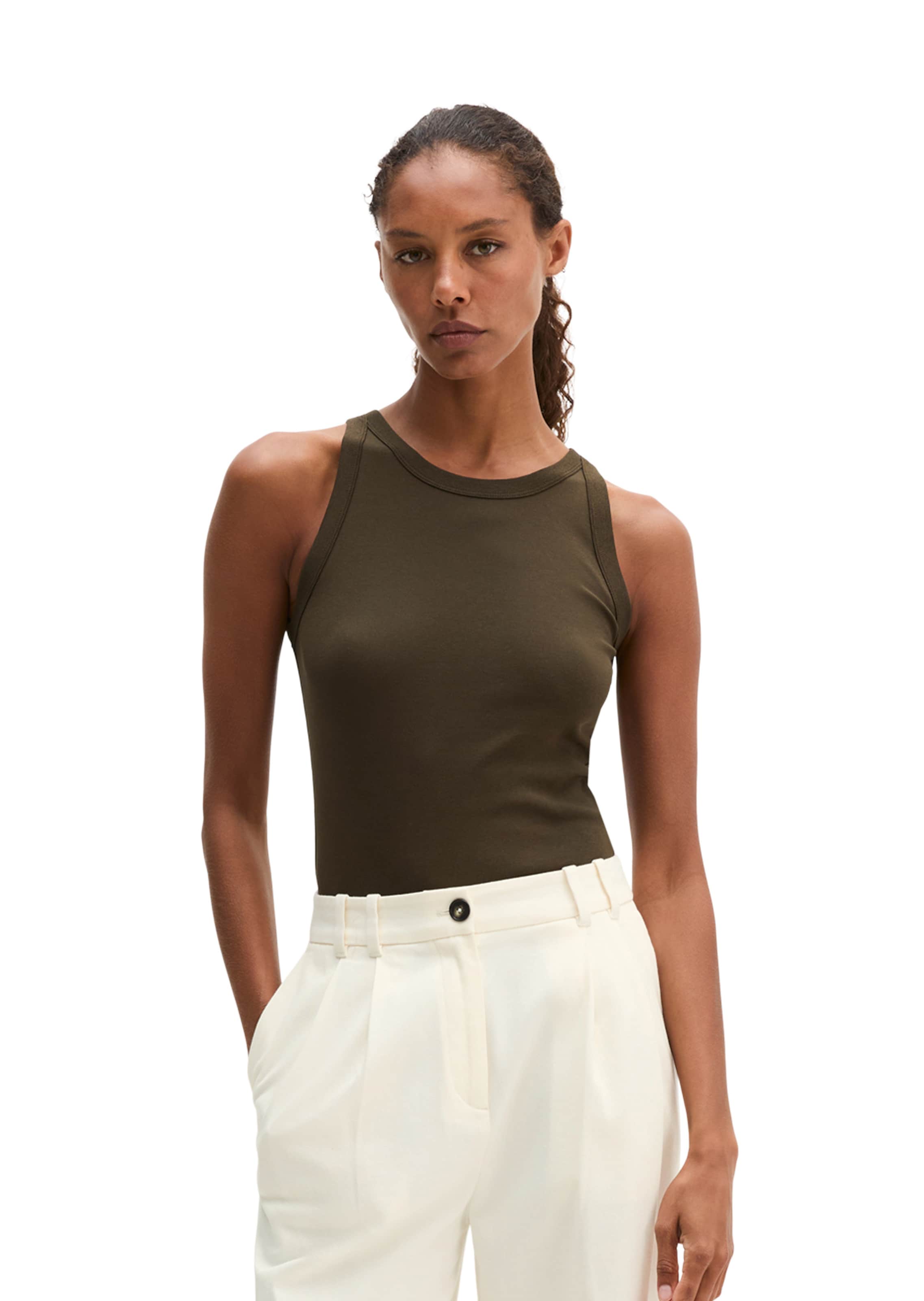 Marc O'Polo Top in Braun: Vorderseite