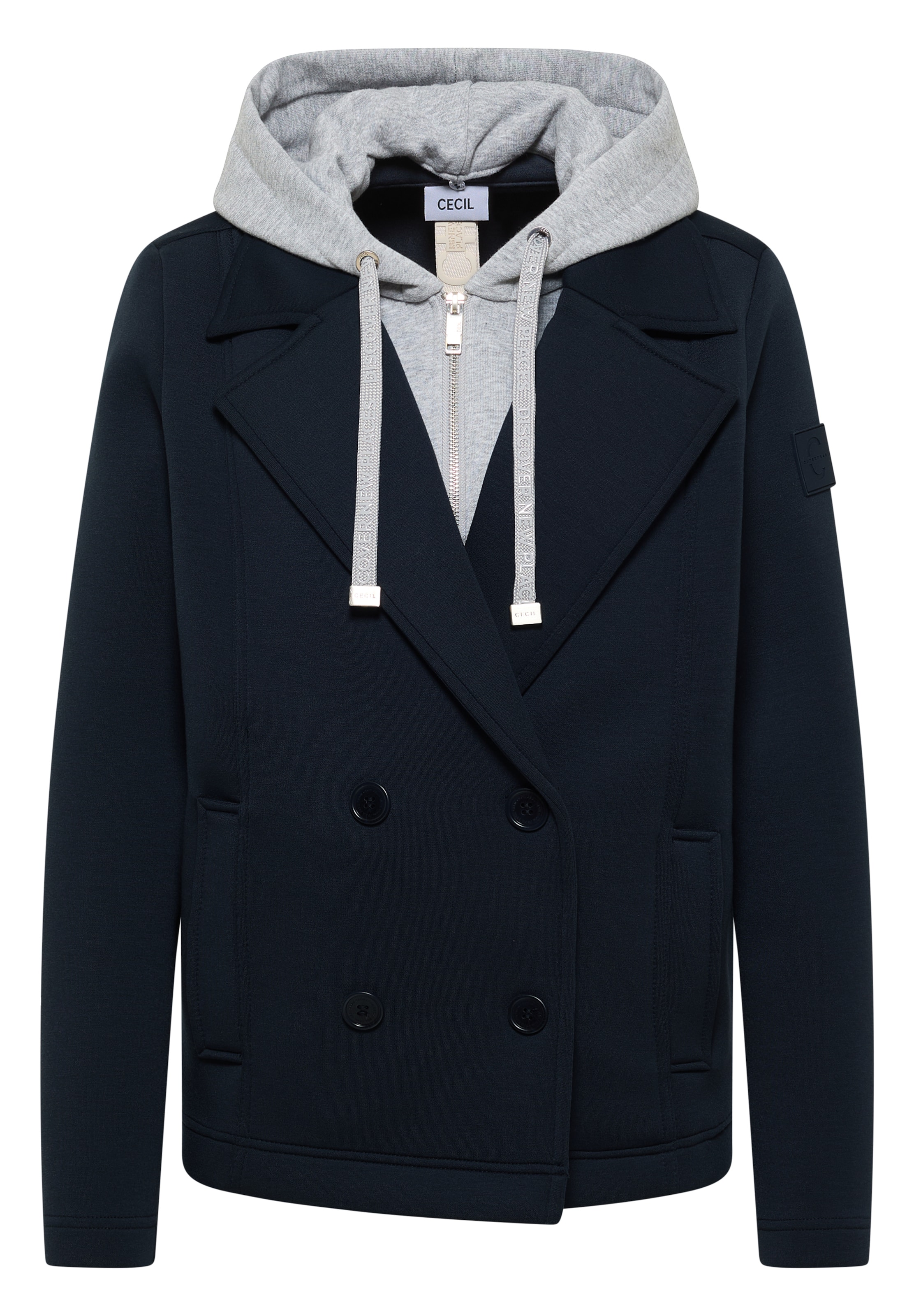 CECIL Between-Season Jacket in Blue: front