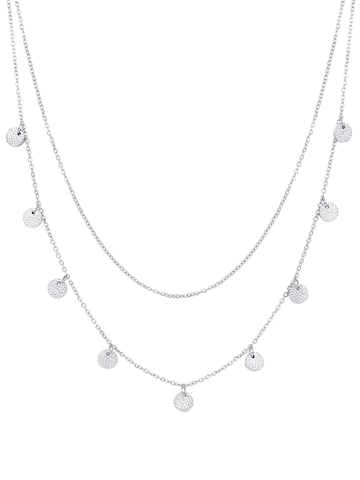Hey Happiness Kette 'Texture'‌‌‌‌‌‌‌ in Silber