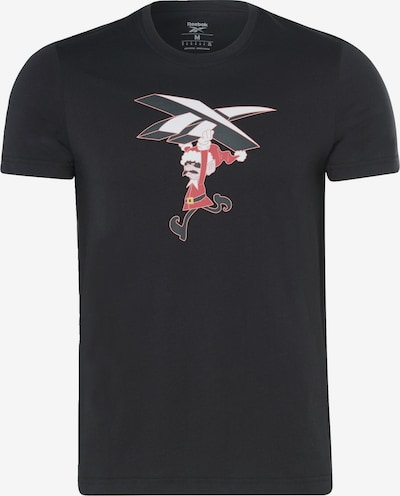 Reebok Sport T-Shirt in rot / schwarz / weiß, Produktansicht